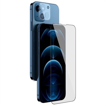 NILLKIN 2 in 1 volledige dekking Ultra Clear HD Anti-fingerprint AGC Glass gehard glazen schermbeschermer met camerafilm voor iPhone 13 mini 5.4 inch