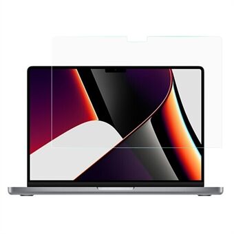 Volledig scherm volledig zelfklevende 9H Anti-kras HD heldere rechte randen gehard glasfilm voor Macbook Pro 14 inch