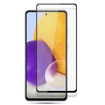 MOCOLO HD Clear Anti-olie Arc Design Full Body Full Lijm Zijde Afdrukken Gehard Glas Screen Film voor Samsung Galaxy A73 5G - Zwart