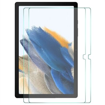 HAT Prince voor Samsung Galaxy Tab A8 10.5 (2021) 2 stuks / pak Anti-vingerafdruk HD 2.5D Arc Edge Volledig scherm Volledige lijm 9H Hardheid 0,33 mm Screenprotector van gehard glas