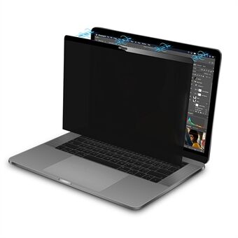 Voor MacBook Pro 16 inch (2021) (A2485) / 16 inch (2023) (A2780) Laptop Anti-Peep Screen Protector, Magnetisch Verwijderbare Herbruikbare Notebook Computer Volledige Dekking Gehard Glas Film