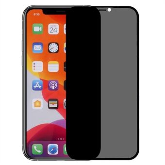 Voor iPhone 11 Pro Max / XS Max 6.5 inch Slijtvaste anti-spion volledige lijm HD volledige dekking matte zijdedruk Gehard glas schermbeschermfolie met stofdicht gaas