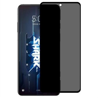 Privacyschermbeschermer voor Xiaomi Black Shark 5, volledige dekking volledige lijm Zijdedruk Antispionscherm van gehard glas Shield Guard
