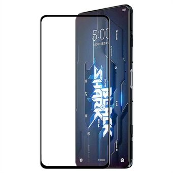 HOED Prince voor Xiaomi Black Shark 5/Black Shark 5 Pro 6D Zijdedruk Screen Protector Clear Full Adhesive Volledige bescherming Gehard glas Filmbescherming