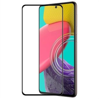 HOED Prince voor Samsung Galaxy M53 5G Hoge Aluminium-Silicone Glas Full Screen Protector Zijde Print 6D Volledige Lijm Gehard Glas Film