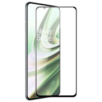 HAT Prince voor OnePlus 10R 6D Silk Print Screenprotector van gehard glas Volledige dekking Volledige zelfklevende Film van hoog aluminium-siliciumglas