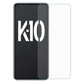 Ultradunne schermbeschermer voor Oppo K10 5G, 0,3 mm gebogen randen HD heldere sterke hardheid gehard glas schermfilm