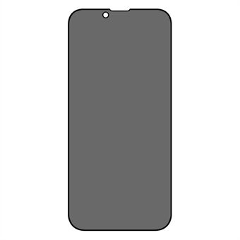 Voor iPhone 14 6,1-inch Slijtvaste full-screen cover Anti-spion zeefdruk Screenprotector film van gehard glas (lijm aan de zijkant)