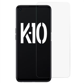 Voor Oppo K10 5G 2.5D gebogen randen Slijtvaste anti-vlek Hoge aluminium-silicium glas 9H screen protector film