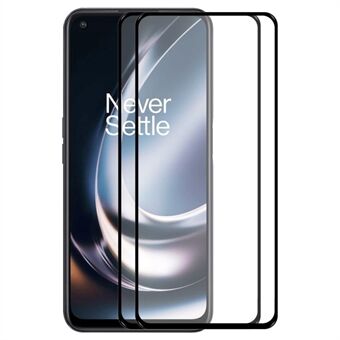 ENKAY HAT Prince Voor OnePlus Nord CE 2 Lite 5G 2 stks/pak Full Screen Protector 0.26mm 2.5D Arc Edge Volledige Lijm 9H Hoge Aluminium-silicium Glas Film