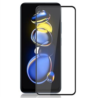 MOCOLO Voor Xiaomi Redmi Note 11T Pro 5G / Note 11T Pro + 5G / Poco X4 GT 5G Volledige lijm Gehard glas Zijde afdrukken HD Helder Full Screen Protector Film - Zwart