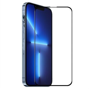 ENKAY HOED Prince Voor iPhone 14 6.1 inch HD Clear Full Screen Protector 6D Zijde Afdrukken Volledige Lijm Hoge Aluminium-silicium Glas Film
