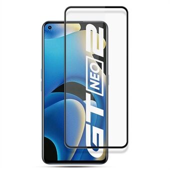 MOCOLO voor Realme GT Neo2 5G film van gehard glas Secundaire versterking Volledige lijm Zijdedruk Volledig schermbeschermer - zwart