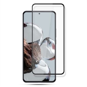 MOCOLO voor Xiaomi 12T 5G / Redmi K50 Ultra 5G Vingerafdrukvrij Volledige lijm Zijdedruk Gehard glasfilm HD Helder Secundaire verharding Schermbeschermer - zwart