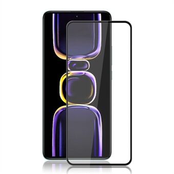 MOCOLO voor Xiaomi Redmi K60E 5G film van gehard glas Secundaire verharding Zijdedruk Volledige schermbeschermer - zwart