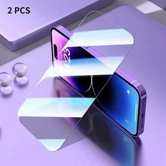 ENKAY HOED Prince 2 STKS Voor iPhone 14 Pro Hoge Aluminium-silicium Glas AR Coating HD Clear Full Screen Film