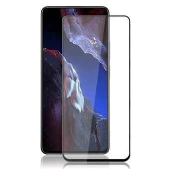 MOCOLO Screen Protector voor Xiaomi Poco F5 Pro 5G / Redmi K60 5G / K60 Pro 5G, Full Cover Zijdedruk Gehard Glas Film - Zwart