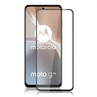 MOCOLO voor Motorola Moto G32 4G zijdedruk gehard glasfilm volledige dekking secundaire verharding schermbeschermer - zwart