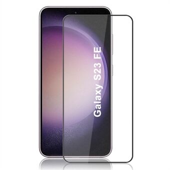 MOCOLO voor Samsung Galaxy S23 FE Zijdedruk Volledige schermbeschermer Volledige lijm gehard glasfilm - Zwart
