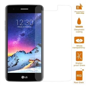 Voor LG K8 (2017) mobiele gehard glas screenprotector 0,3 mm ( Edge)
