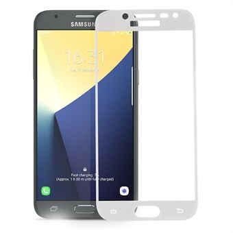 Voor Samsung Galaxy J5 (2017) EU-versie Zeefdruk Full cover Film van gehard glas