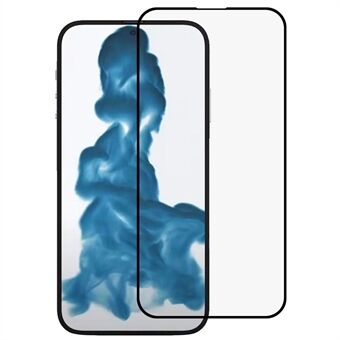 Voor iPhone 14 Pro 6.1 inch Paarse Achterplaat 9H Volledige Dekking Zijde Afdrukken Volledige Lijm Gehard Glas Screen Protector: