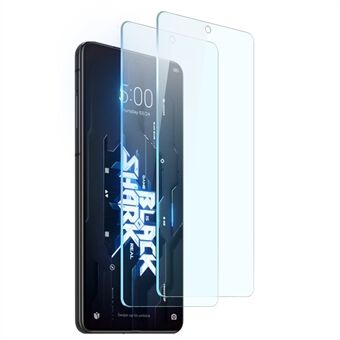 NORTHJO 2 Stks/set voor Xiaomi Black Shark 5 Screen Protector Anti-vingerafdruk 0.3mm 2.5D Gehard Glas Film