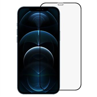 PDGD 2.5D Gehard Glas Screen Protector voor iPhone 12 Pro Max 6.7 inch Zeefdruk Screen Film Volledige Lijm Volledige Cover Anti-Blauw-Licht Film