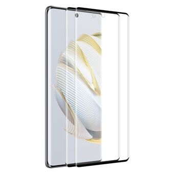 ENKAY HOED Prince 2 stks/set voor Huawei nova 10 4G 3D Gebogen Gehard Glas Screen Protector Volledige Cover Side Lijm Screen Film