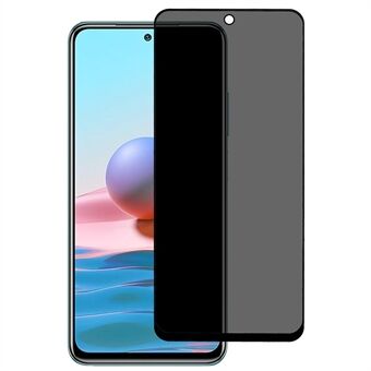Voor Xiaomi Redmi Note 10 4G/10S 4G Anti Spy Volledige Lijm Full Screen Protector Zijde Afdrukken Hoge Aluminium-silicium Glas Film