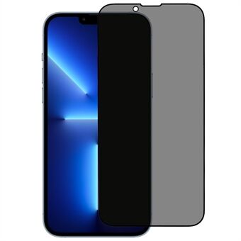 Anti Spy Gehard Glas Full Screen Protector voor iPhone 14 6.1 inch, Bright Silk Printing Edge Full Lijm Matte Screen Film