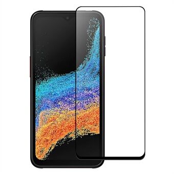 Voor Samsung Galaxy Xcover6 Pro 5G Gehard Glas Screen Protector Anti-explosie Black Edge Screen Protector HD Clear Anti-vingerafdruk Volledige Lijm AGC Screen Film