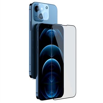 NILLKIN Voor iPhone 14 Plus 2 in 1 Ultra Dunne Complete Covering HD AGC Glas Gehard Glas Screen Protector met Camera Film