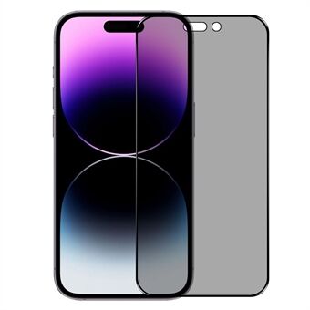 NORTHJO A + Voor iPhone 14 Pro 0.3mm 2.5D 28 Graden Anti- Spy Hoge Aluminium-silicium Glas Film Zijde Afdrukken Screen Protector