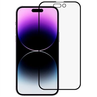 RURIHAI Voor iPhone 14 Pro Volledige Die Anti- Spy Screen Protector 0.26mm Hoge Aluminium-silicium Glas Onbreekbaar Film