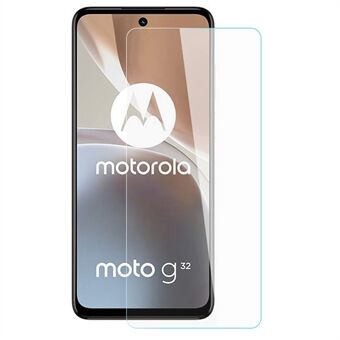 AMORUS Voor Motorola Moto G32 4G Hoge Aluminium-silicium Glas Screen Protector Ultra Clear 2.5D Arc Edge 9H Anti-explosie Film