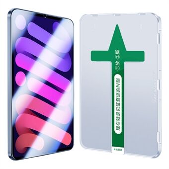 Ultraheldere schermbeschermer voor iPad mini (2021), gehard glas Volledige dekking Anti-explosiefilm met plastic injectie Installatietool