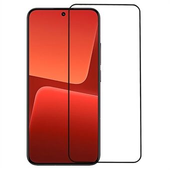 Voor Xiaomi 13 5G Zwarte Edge Zijde Afdrukken Gehard Glas Film Onbreekbaar HD Clear Volledige Lijm Full Screen Protector