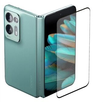 3D gebogen film van gehard glas voor Oppo Find N2 5G, zijlijm Volledige bedekking HD-schermbeschermer