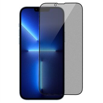 RURIHAI Voor iPhone 13 Pro Max 6.7 inch / 14 Plus Anti- Spy Volledige lijm Beschermfolie AG Mat Hoog Aluminium-siliconen Glas Full Screen Protector