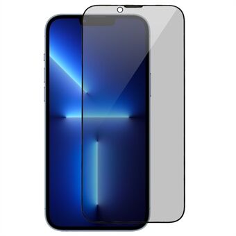 RURIHAI Voor iPhone 13 Pro Max 6.7 inch / 14 Plus 0.26mm Hoog Aluminium-silicium Glas Anti-peep Film Volledige lijm Anti-vingerafdruk Screen Protector