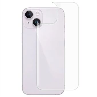 RURIHAI Hoge Aluminium-silicium Glas Back Protector voor iPhone 14, 0.26mm Anti-explosie 3D Hot Buigen Telefoon Achter Film