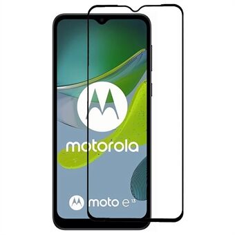 Voor Motorola Moto E13 4G Screen Protector Gehard Glas Zijde Afdrukken Volledige Cover Volledige Lijm Clear Film Onbreekbaar