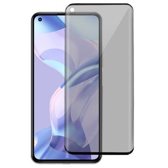 RURIHAI Privacy Screen Protector voor Xiaomi Mi 11, 3D Gebogen Gehard Glas Film Side Glue Protection