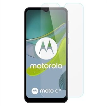 AMORUS Voor Motorola Moto E13 4G Hoge Aluminium-silicium Glas Screen Protector 2.5D Arc Edge Anti-explosie film