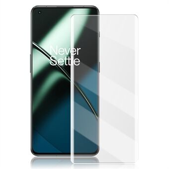 AMORUS voor OnePlus 11 5G Full Screen Protector Full Glue 3D Curved UV Liquid HD Clear Tempered Glass Film