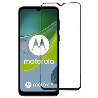 Voor Motorola Moto E13 4G Zijdedruk Schermbeschermer Secundaire verharding Gehard glas Heldere film