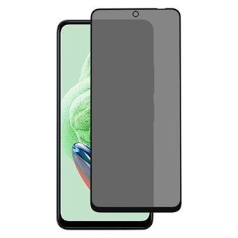 Voor Xiaomi Redmi Note 12 5G (China) / Note 12 5G (India) / Poco X5 5G Anti- Spy Telefoon Full Screen Protector Hoge Aluminium-silicium Glas Film