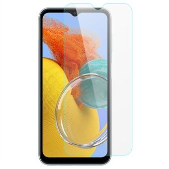 AMORUS Voor Samsung Galaxy M14 5G Anti- Scratch Telefoon Screen Protector 2.5D Arc Edge HD Hoge Aluminium-silicium Glas Film
