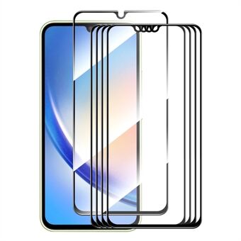 ENKAY HAT Prince 5 stks voor Samsung Galaxy A34 5G Hoge Aluminium-silicium Glas Anti- Scratch Film Zijde Afdrukken 0.26mm 9 H 2.5D Screen Protector